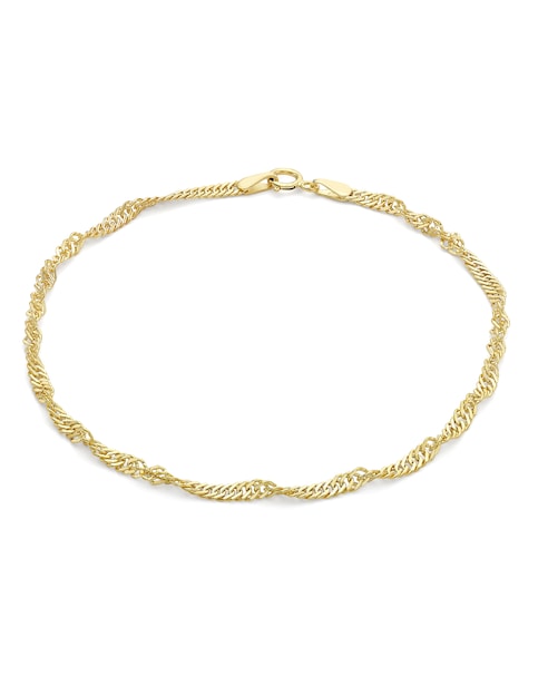 9Ct Gold Twist Curb Bracelet